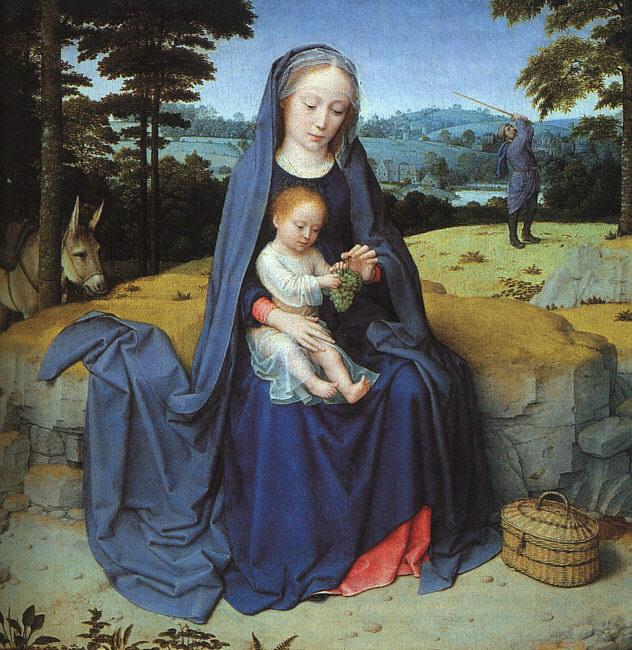 Gerard David The Rest on the Flight into Egypt Germany oil painting art